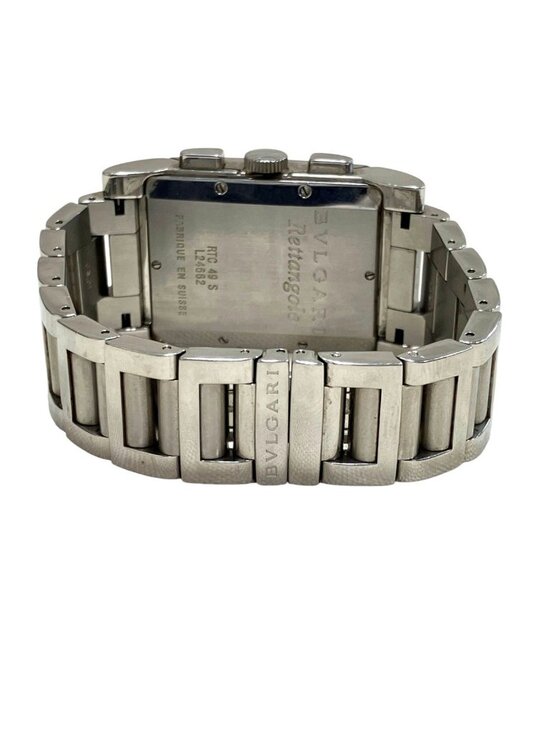 Bvlgari Rettangolo Watch SS Quartz Silver Dial main image 8